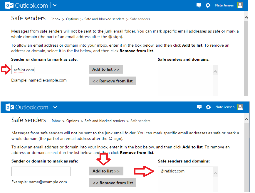 How To Receive RefSlot Emails To Your Hotmail Account